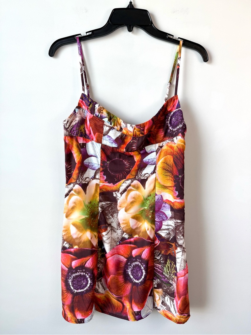 Urban Outfitters Floral Mini Dress M Psychedelic Multicolor - Picture 3 of 10